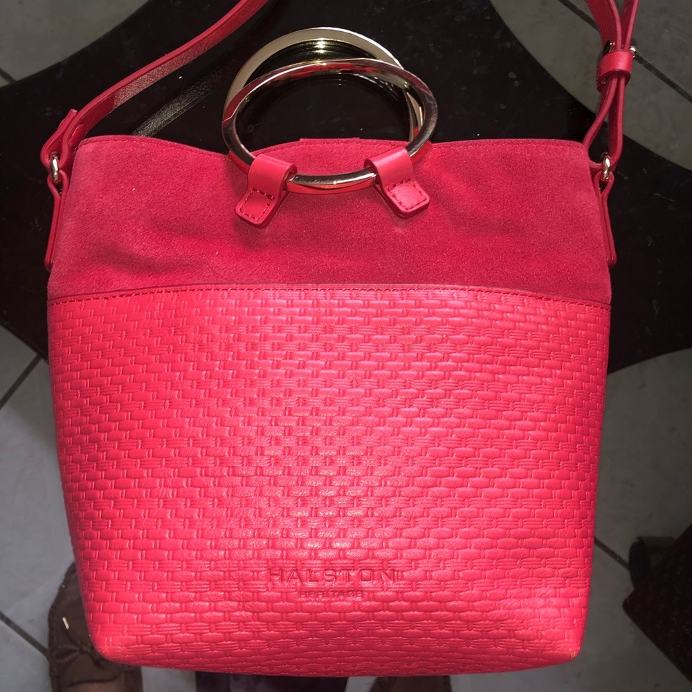 Adorable Coral Halston Heritage crossbody